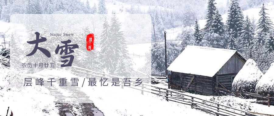 大雪节气，冬意渐浓